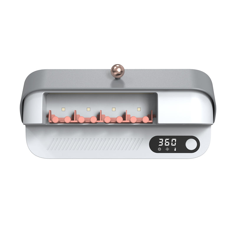 JMT-578058 Wall-Mounted Toothbrush Holder with Sterilizing Cover for Convenient Hygiene