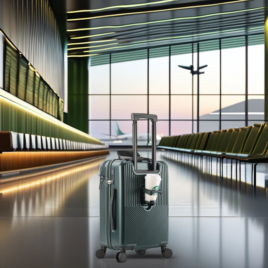 JMT-578442 Unisex Cabin Spinner Luggage with USB Port for Effortless Travel