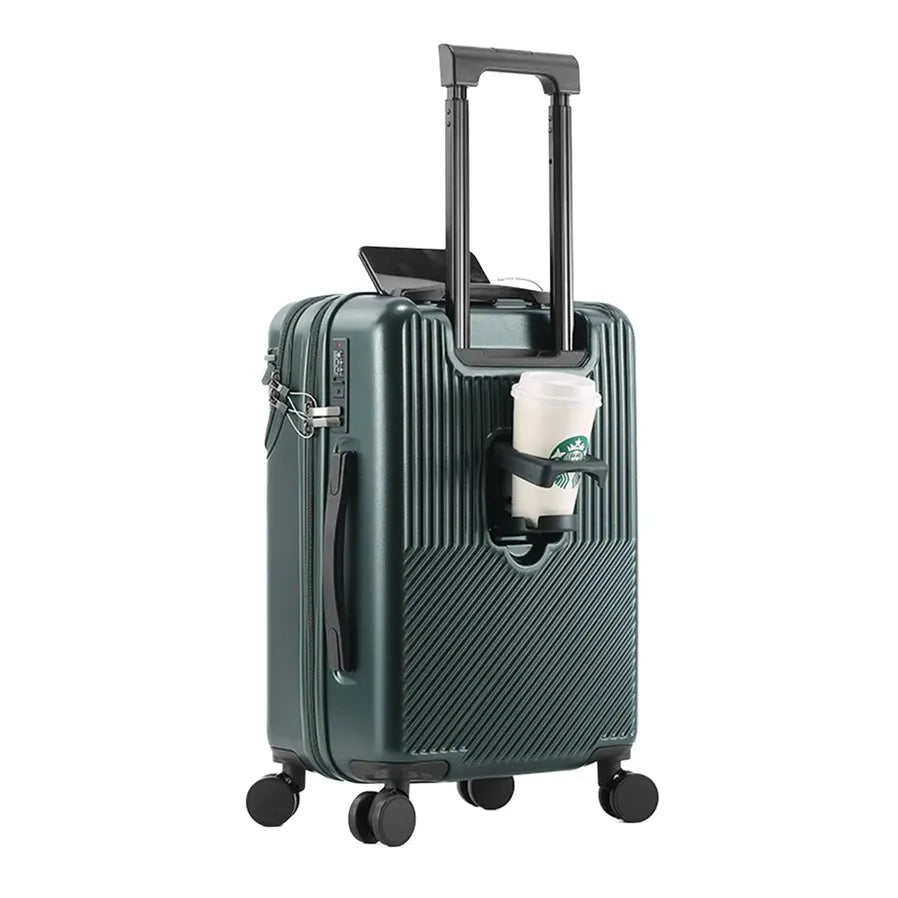 JMT-578442 Unisex Cabin Spinner Luggage with USB Port for Effortless Travel