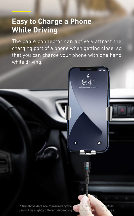 JMT-578890 Magnetic Fast Charging Data Cable for iPhone 12 - 1m Zinc Connector Compatible with All Models