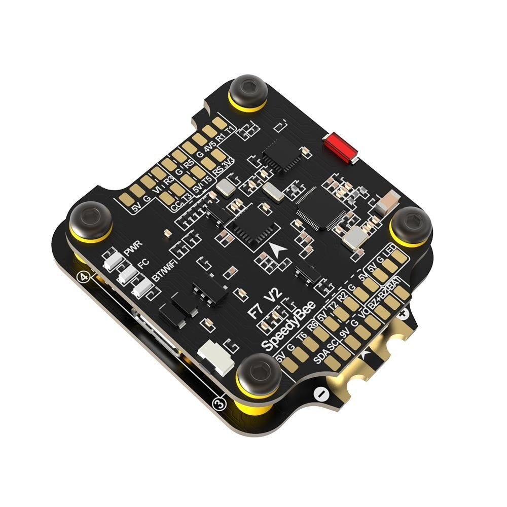 JMT-578890 SpeedyBee F7V2 Flight Controller with Built-in 5A 4-in-1 ESC for Racing Drones