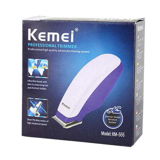 JMT-578954 Dry Battery Hair Clipper with Stainless Steel Blade - Model KM-666