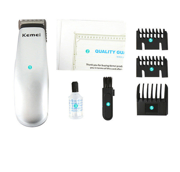 JMT-578954 Dry Battery Hair Clipper with Stainless Steel Blade - Model KM-666