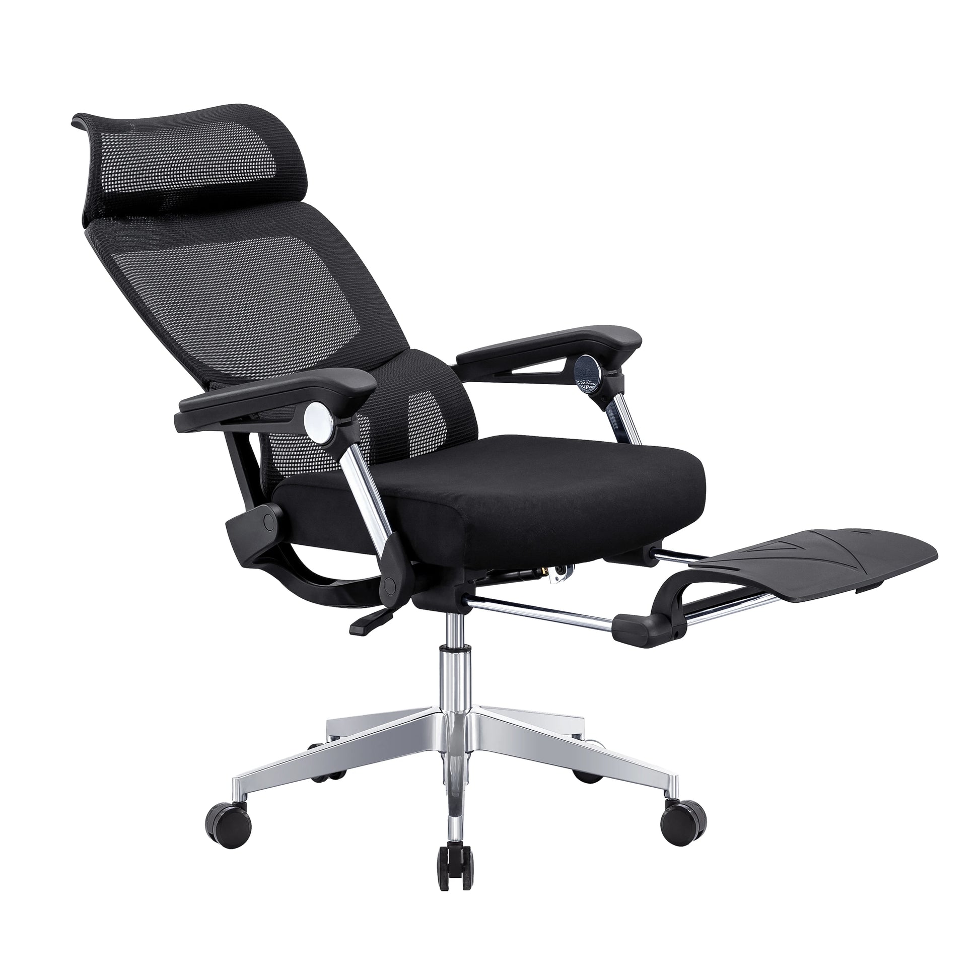 JMT-579146 Ergonomic Mesh Office Chair with Foot Rest and Swivelling Design for Comfortable Office Use