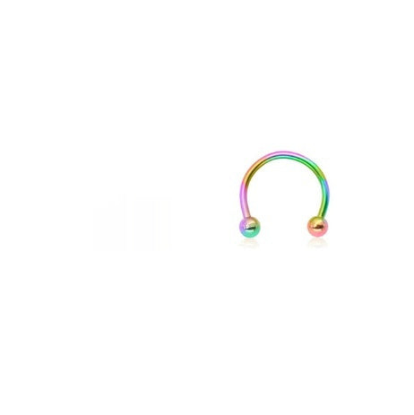 JMT-579146 Titanium C-Type Hypoallergenic Clip-On Nose and Lip Rings