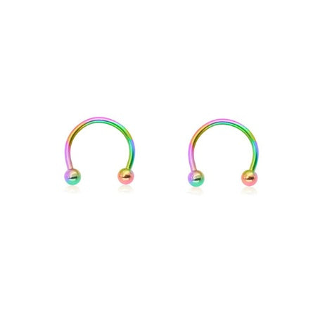 JMT-579146 Titanium C-Type Hypoallergenic Clip-On Nose and Lip Rings