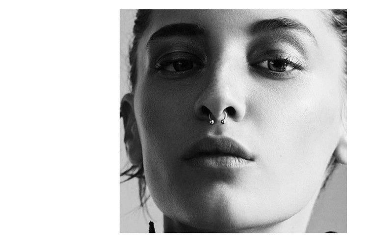 JMT-579146 Titanium C-Type Hypoallergenic Clip-On Nose and Lip Rings