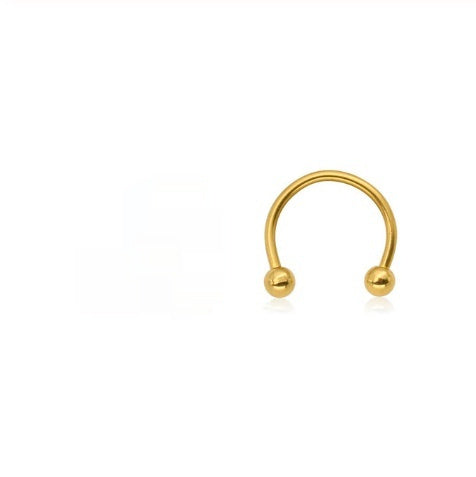 JMT-579146 Titanium C-Type Hypoallergenic Clip-On Nose and Lip Rings