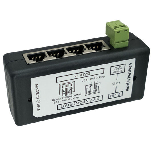 JMT-579210 Four-Port Centralized TV 4-Channel PoE Syringe Box - DC Power Supply Unit