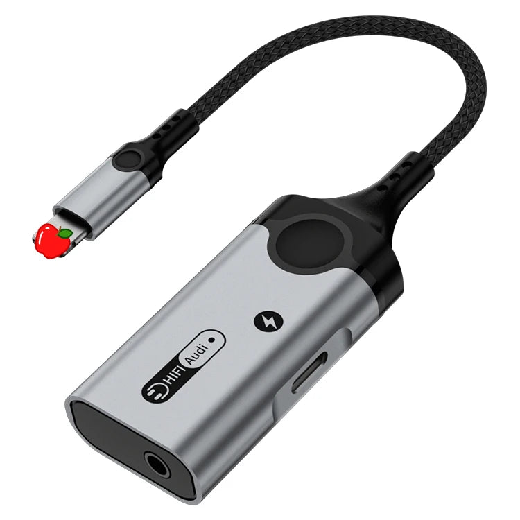 JMT-579530 Dual 2 in 1 Audio and Charging Adapter for iPhone 11-14 – 8-Pin Metal Connector