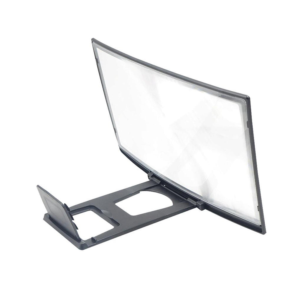 JMT-579722 12-Inch Curved Mobile Phone Screen Magnifier with Anti-Slip Holder and High-Definition Lens