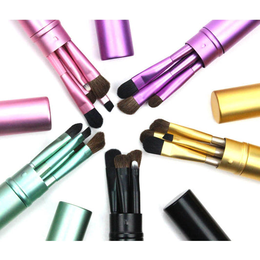 JMT-579850 Soft Synthetic Fiber Makeup Brush - Stylish Design for Professional and Family Use, Travel-Friendly, Multiple Colors Available