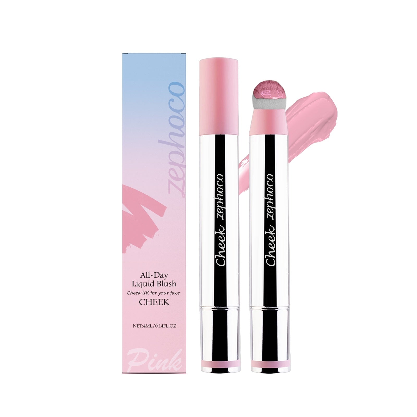JMT-579978 All-Day Liquid Blush with Silica and Mica, 1.8x1.8x12.4cm