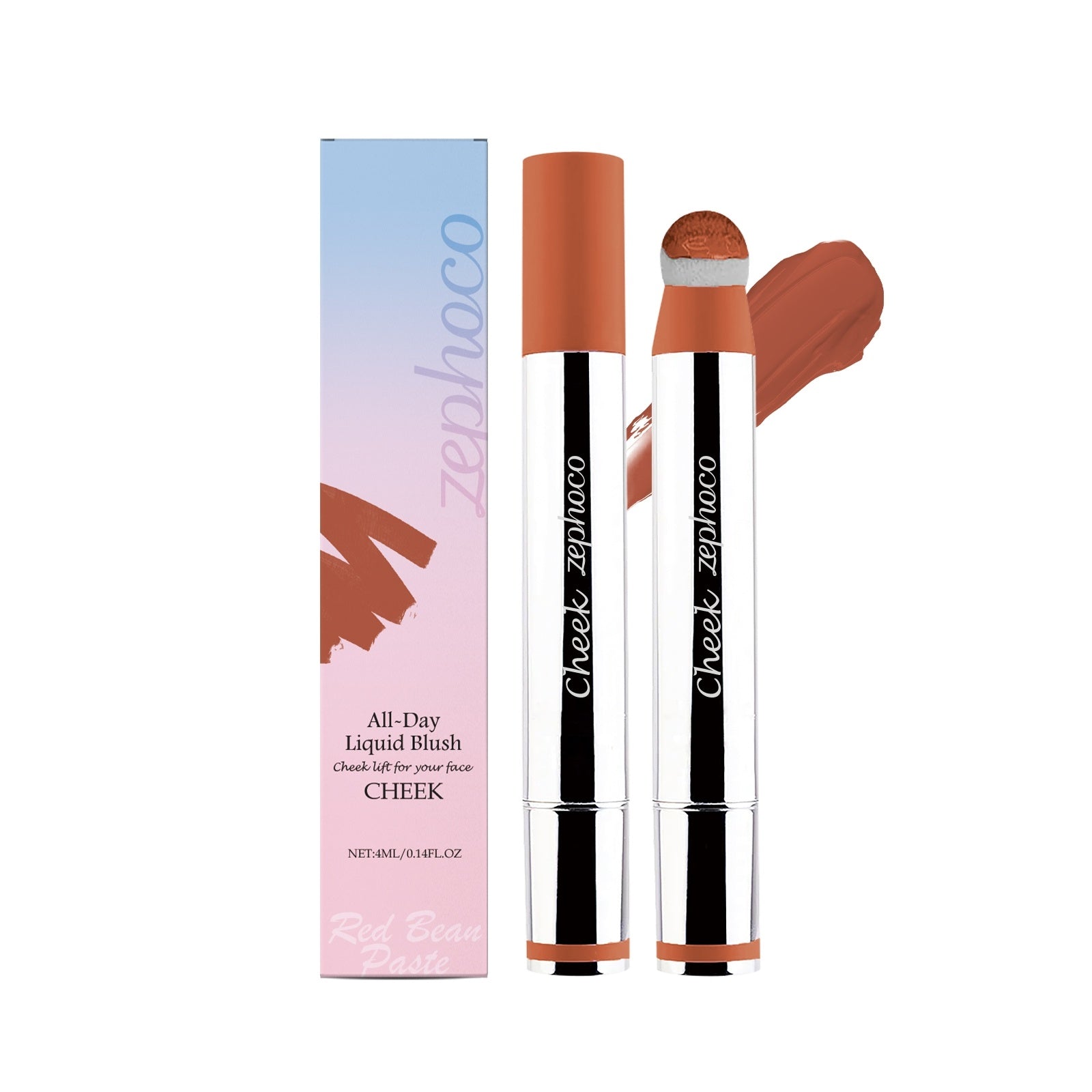 JMT-579978 All-Day Liquid Blush with Silica and Mica, 1.8x1.8x12.4cm