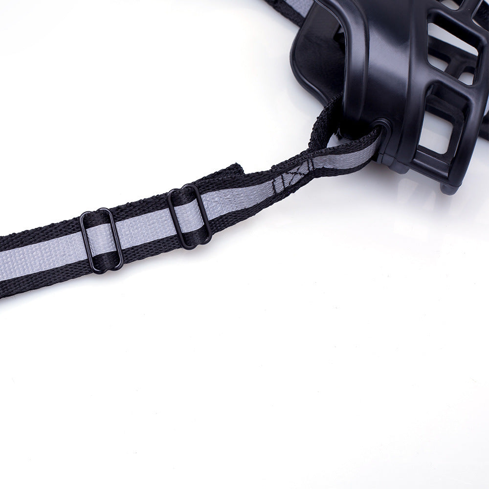 JMT-580042 Adjustable Dog Muzzle for Safe Control - Prevents Unwanted Eating, Biting, and Barking, Soft Rubber Design