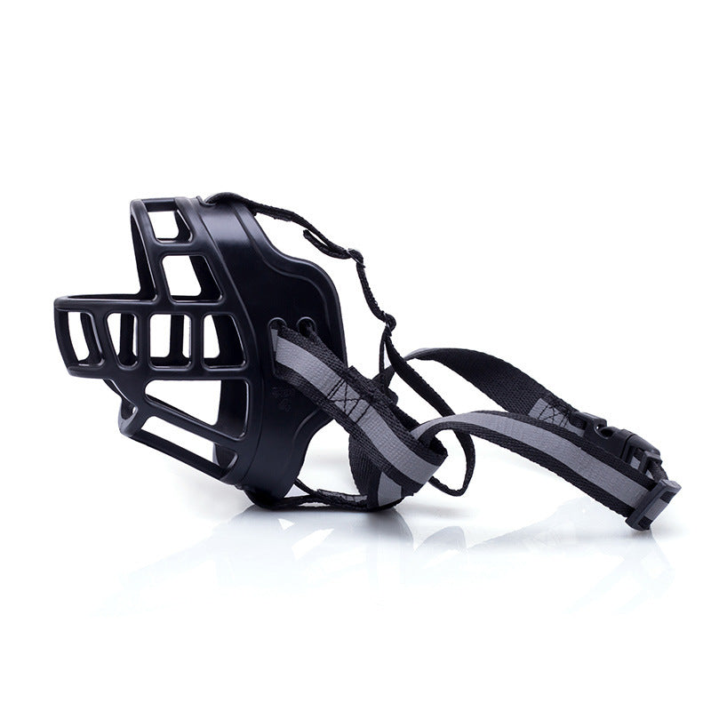 JMT-580042 Adjustable Dog Muzzle for Safe Control - Prevents Unwanted Eating, Biting, and Barking, Soft Rubber Design