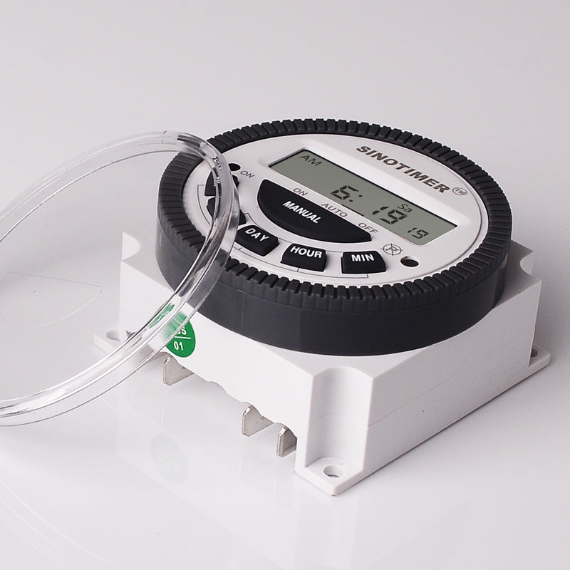JMT-580042 Weekly Programmable 30A 230V AC Timer for Street, Neon, and Industrial Lighting
