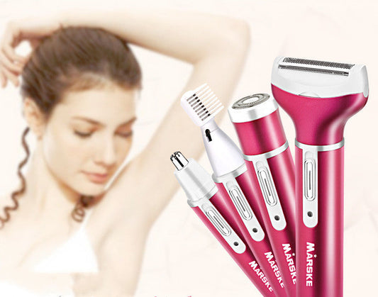 JMT-580106 Rechargeable Electric Hair Removal Shaver for Women's Eyebrows - Water Washable, Aluminum Design