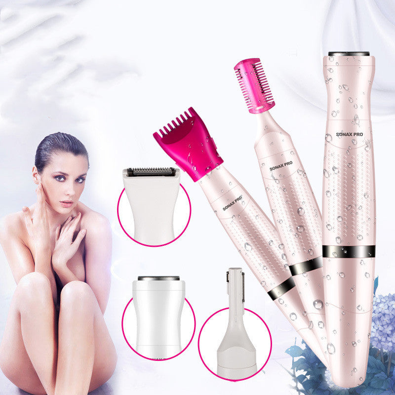 JMT-580106 Rechargeable Electric Hair Removal Shaver for Women's Eyebrows - Water Washable, Aluminum Design