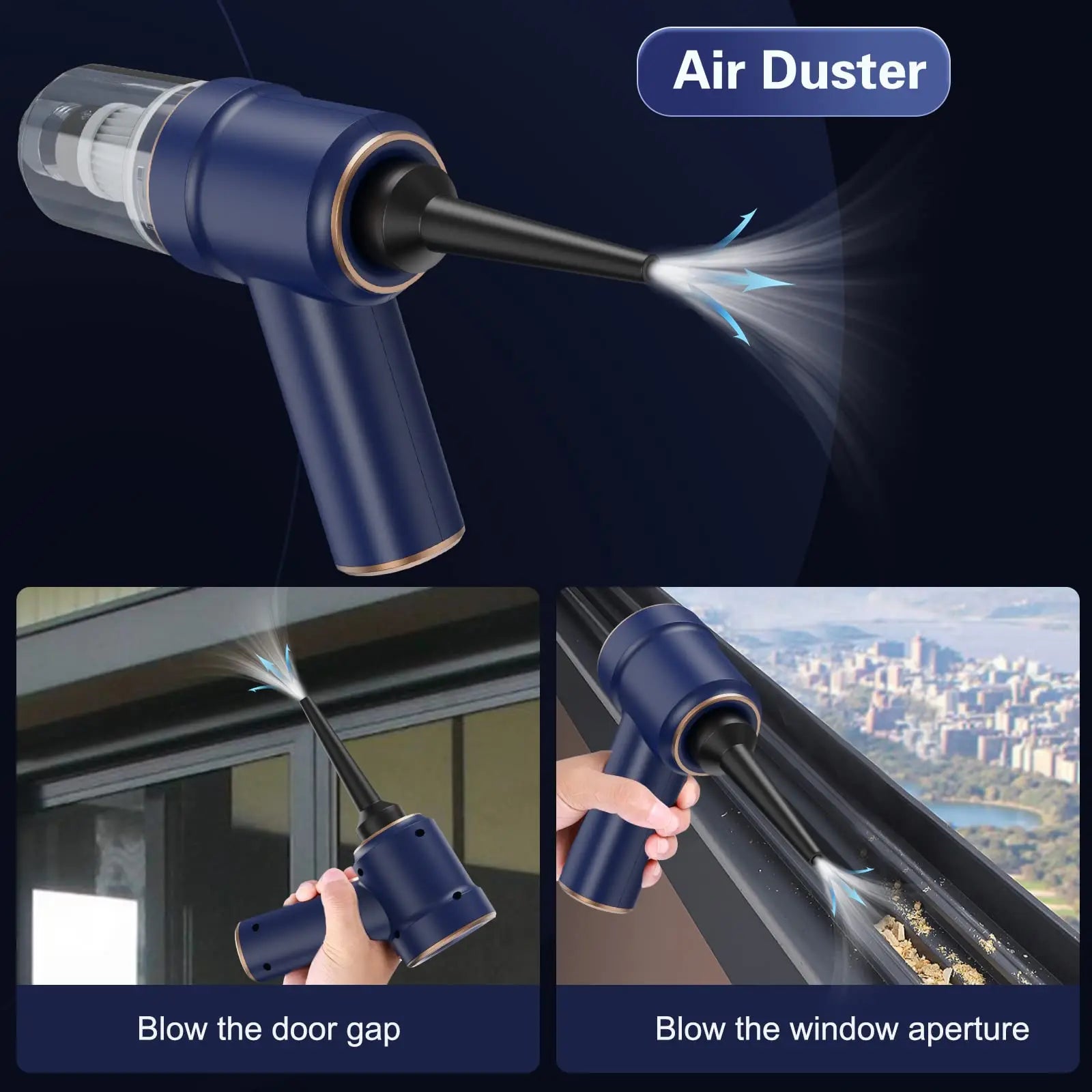 JMT-580170 Wireless 2-in-1 Portable Vacuum Cleaner for Home and Car with Brushless Motor