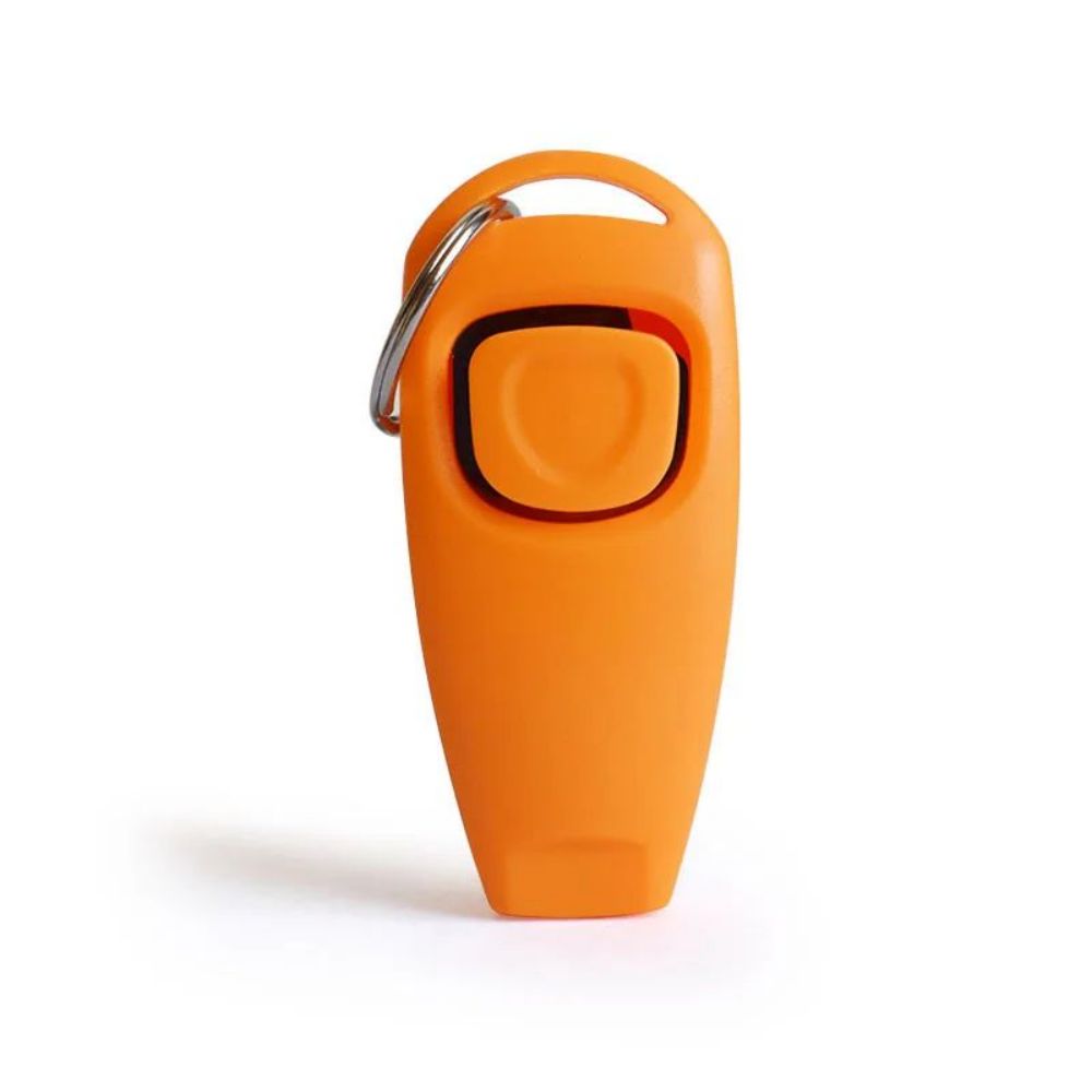JMT-580234 Dog Training Clicker and Whistle Combo with Key Ring for Effective Puppy Training