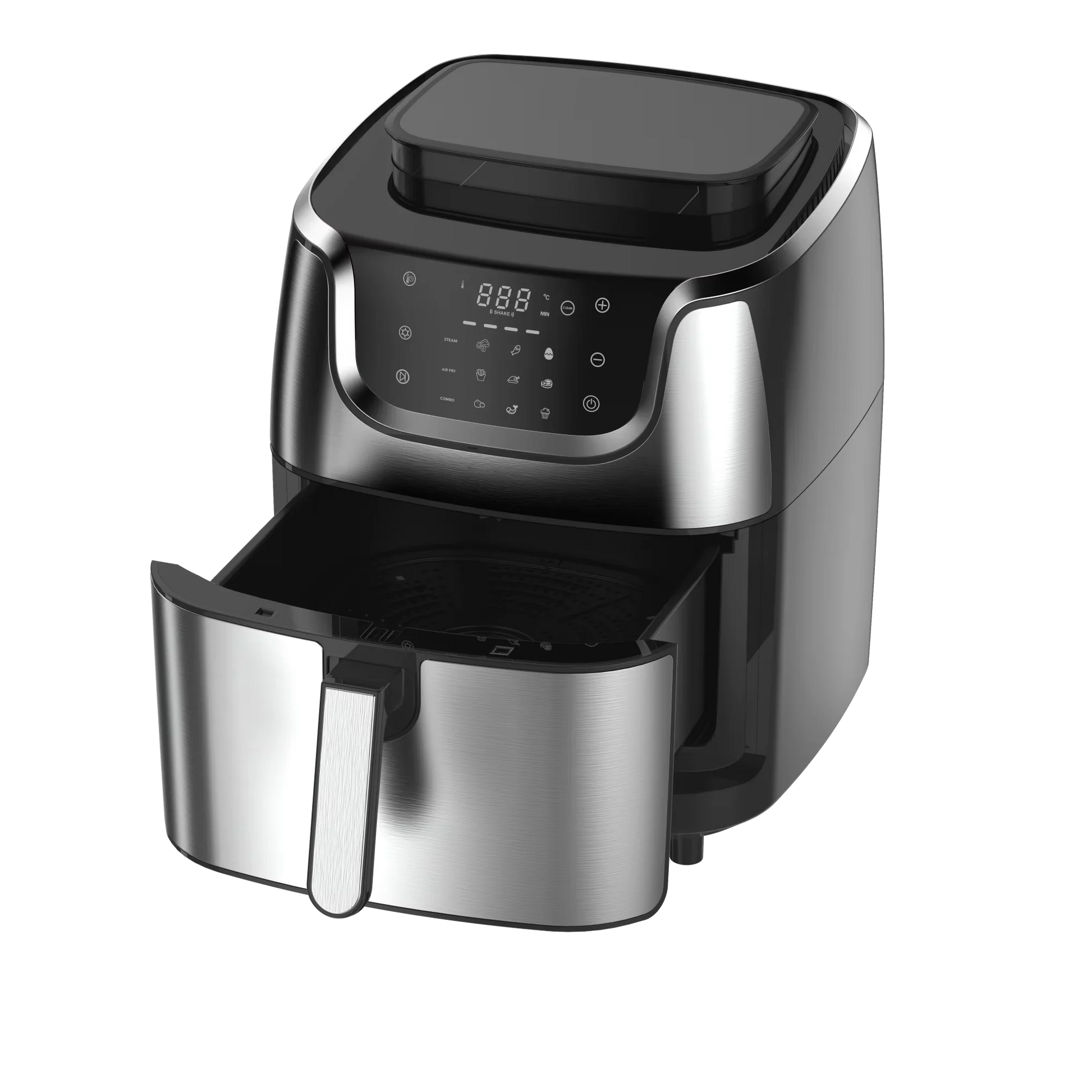 JMT-580618 6.5L Multifunctional Steam Air Fryer - Stainless Steel Kitchen Appliance with Large Capacity