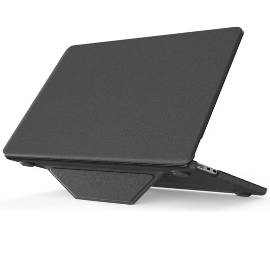 JMT-580682 Gray PU Kickstand Cover for MacBook Air 15 inch (2023/2024) Model M2 A2941 / M3 A3114