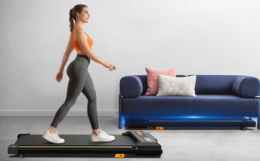 JMT-580938 Compact Treadmill with Remote Control, Display Screen, Three-Level Incline, and Easy-Move Wheels for Indoor Aerobic Exercise