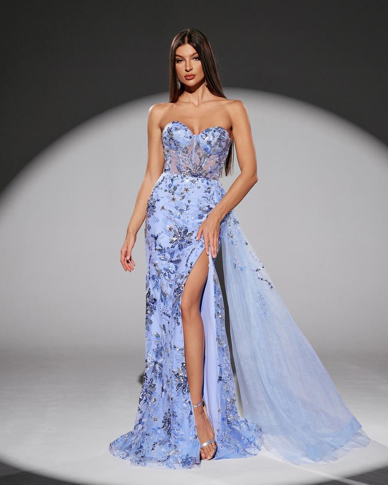 JMT-580938 Elegant Women's Blue Dress - Style SH0208 for Any Occasion