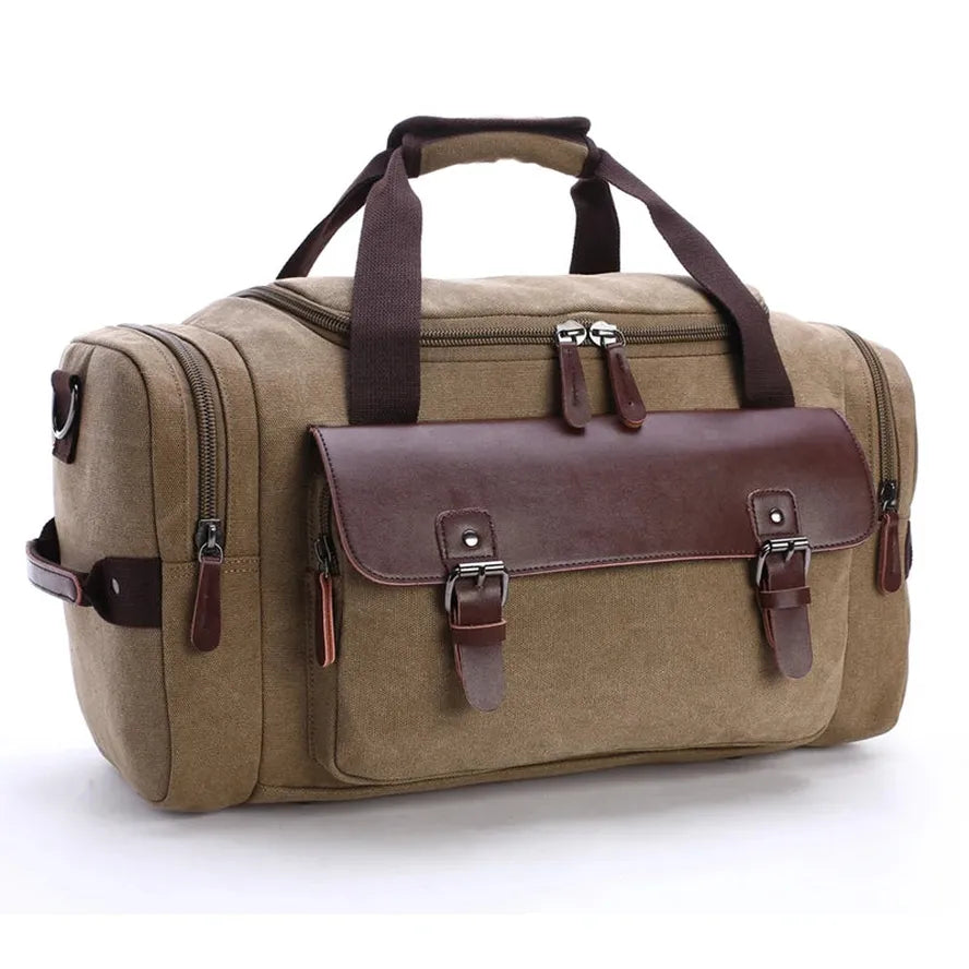 JMT-581258 Versatile Canvas Travel Hand Bag - High Capacity Waterproof Crossbody Duffel Bag