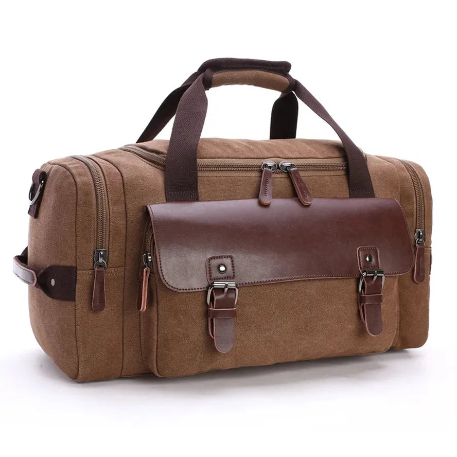 JMT-581258 Versatile Canvas Travel Hand Bag - High Capacity Waterproof Crossbody Duffel Bag