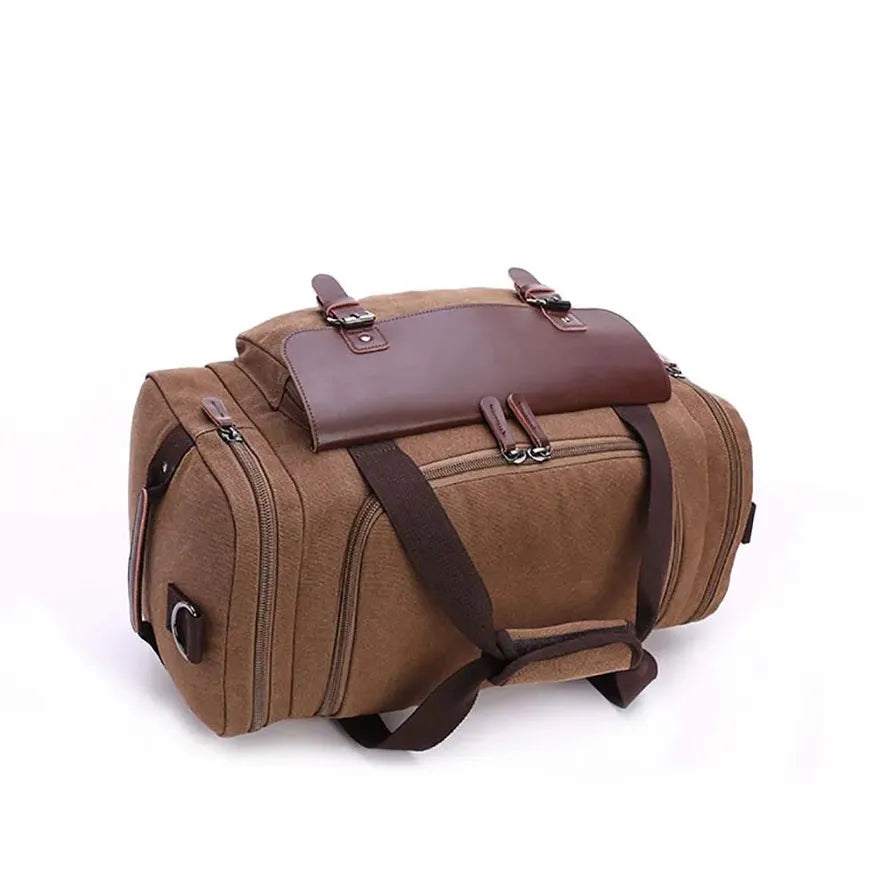 JMT-581258 Versatile Canvas Travel Hand Bag - High Capacity Waterproof Crossbody Duffel Bag