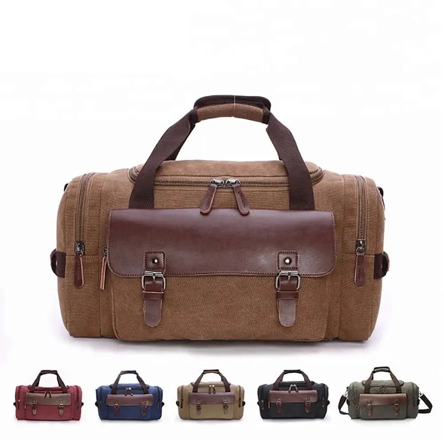 JMT-581258 Versatile Canvas Travel Hand Bag - High Capacity Waterproof Crossbody Duffel Bag