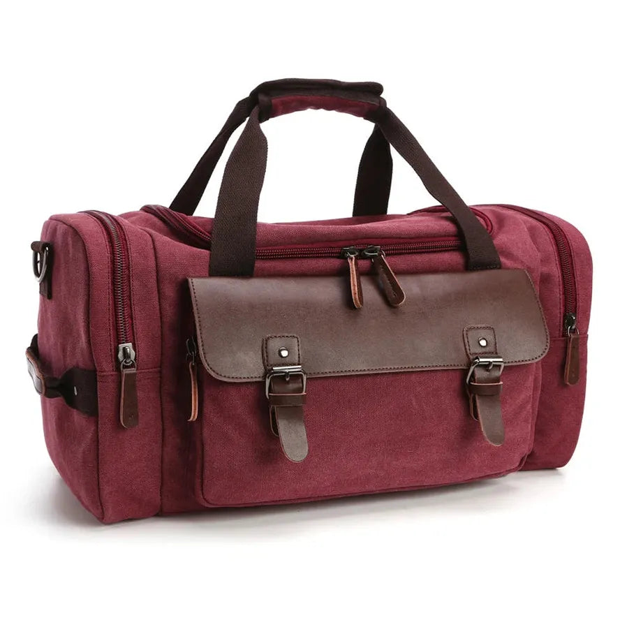 JMT-581258 Versatile Canvas Travel Hand Bag - High Capacity Waterproof Crossbody Duffel Bag