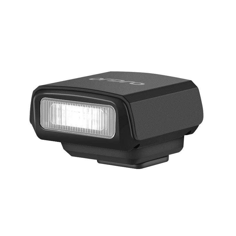 JMT-581386 Compact Mini Top Flashlight with Adjustable Brightness and Universal Hot Shoe Interface