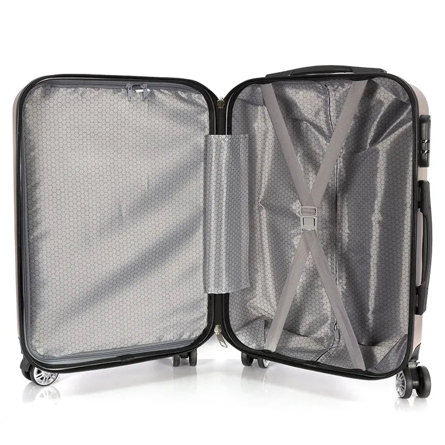 JMT-581578 Durable Hardside ABS Luggage Travel Suitcases with Spinner Wheels