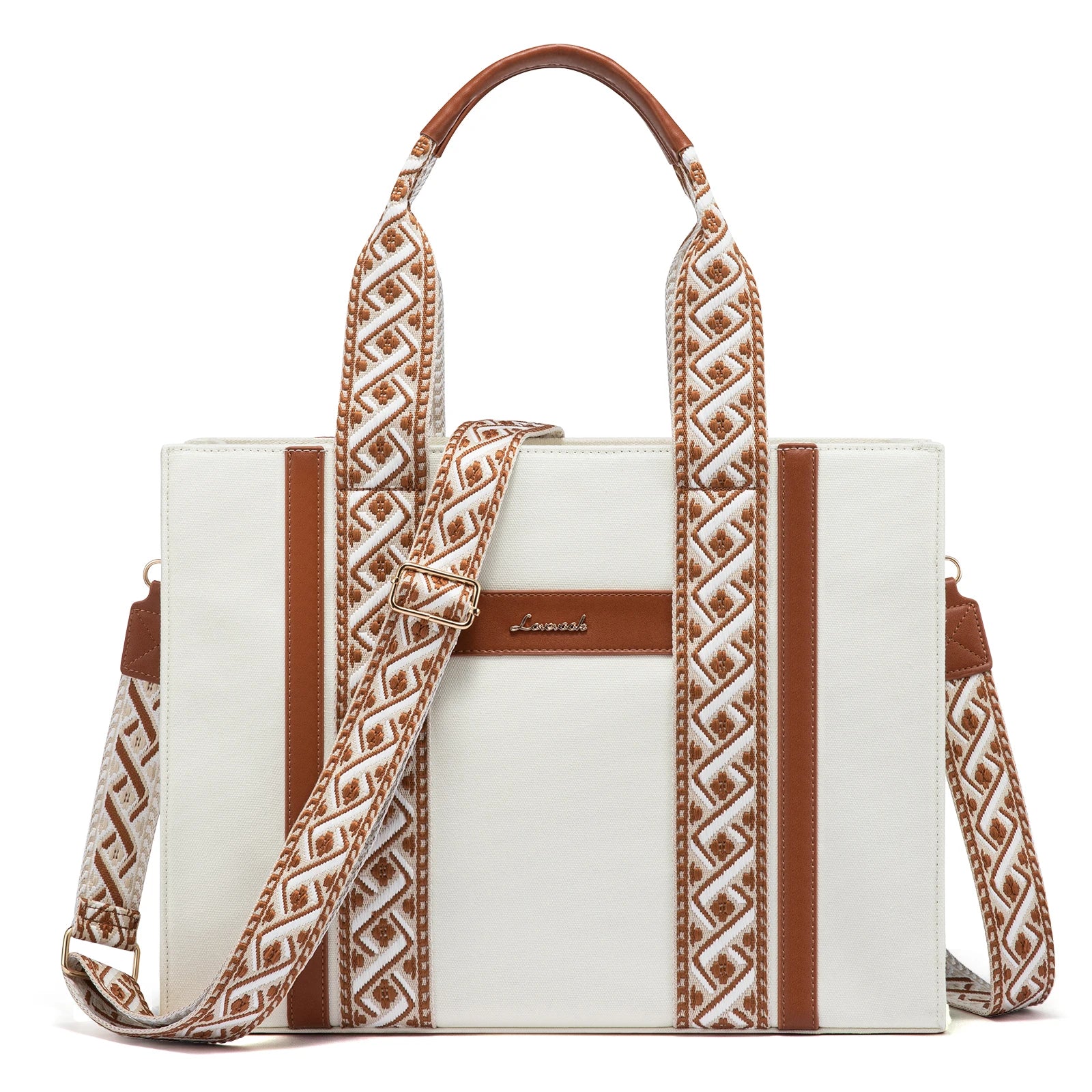 JMT-581834 Canvas Tote Shoulder Bag for Women - Versatile Crossbody Purse for Daily Use, School, Office, and Travel