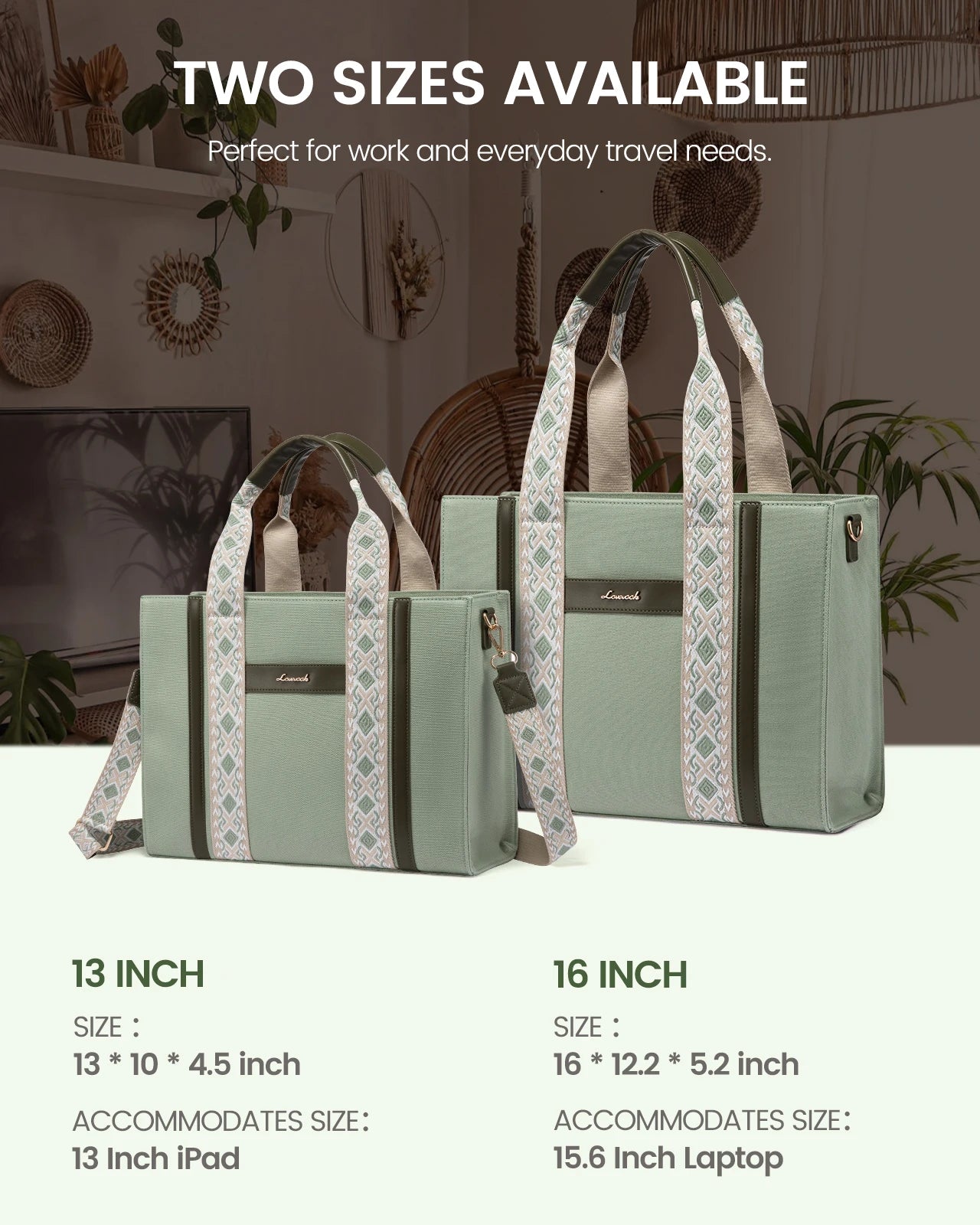 JMT-581834 Canvas Tote Shoulder Bag for Women - Versatile Crossbody Purse for Daily Use, School, Office, and Travel