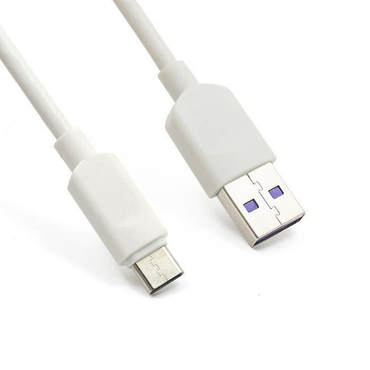 JMT-582346 5A Fast Charging USB Type-C Data Cable - 1m and 3m Lengths in Black and White