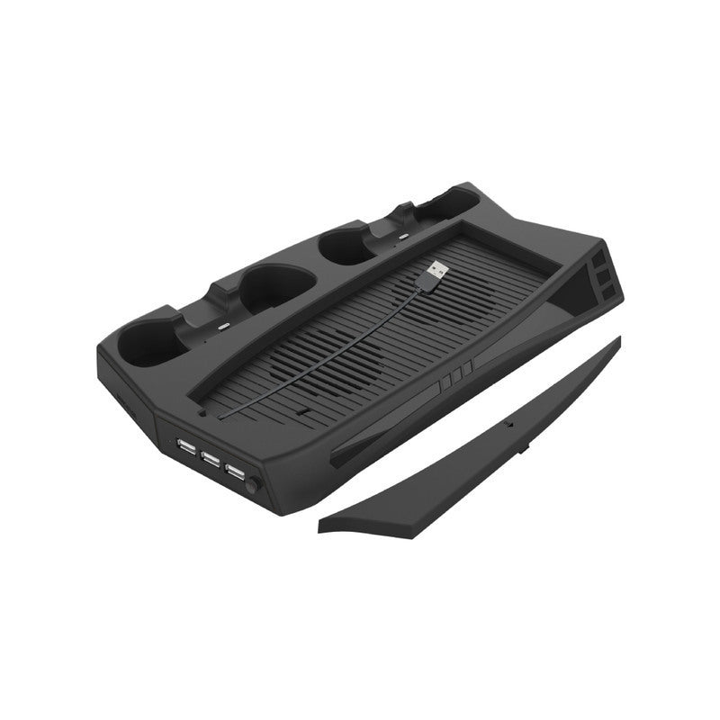 JMT-582794 PS5 Multifunctional Cooling Fan and Charging Base with USB Hub and Dual Controller Chargers