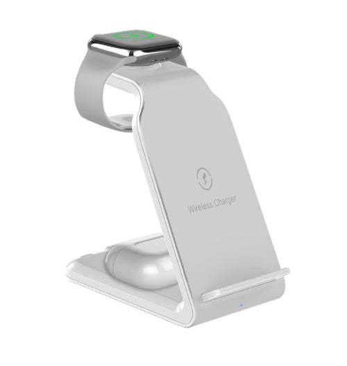 JMT-582858 Three-in-One Vertical Wireless Charger 15W Fast Charging Stand with Type-C Interface