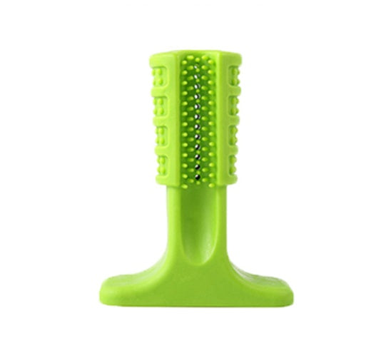 JMT-583306 Ergonomic Pet Toothbrush for Dogs - Multiple Sizes Available in Blue, Green, and Black