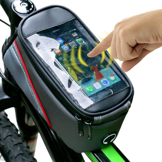 JMT-583370 Top Tube Bike Pouch for Phone with Frame Mounting System