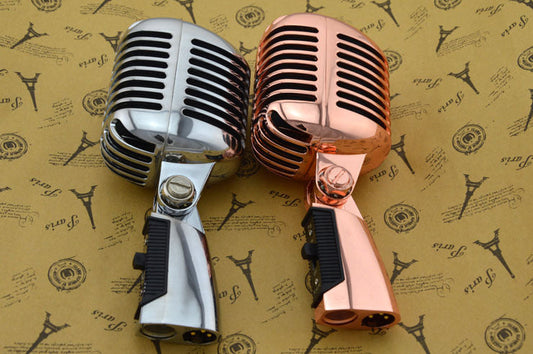 JMT-583498 Dynamic KTV Karaoke Jazz Microphone – All-Metal, Drop-Resistant, 12+ Hours Battery Life, Heart-Shaped Directionality