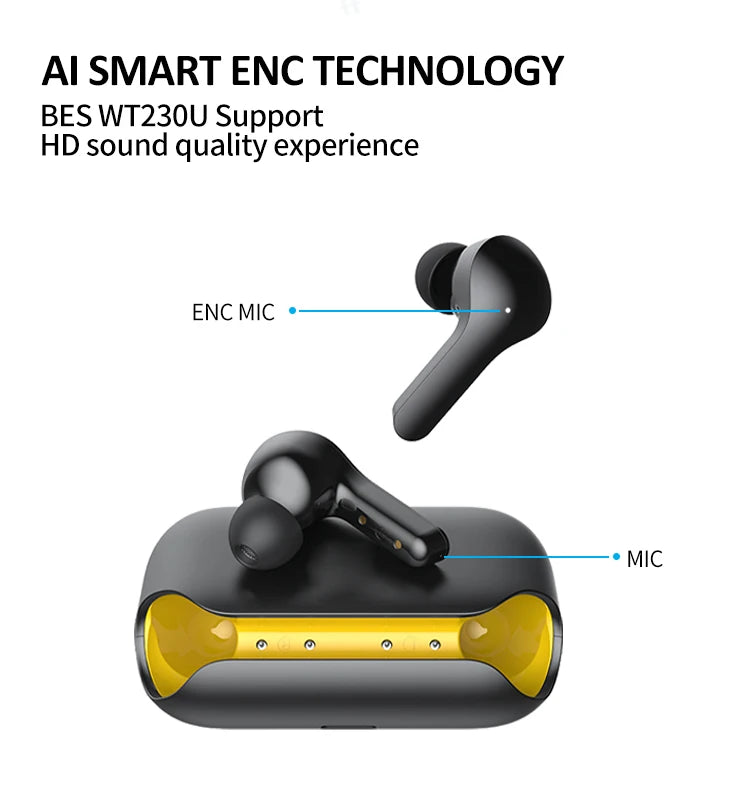 JMT-583498 Waterproof Wireless Sports Earbuds with Bluetooth 5.3 Technology