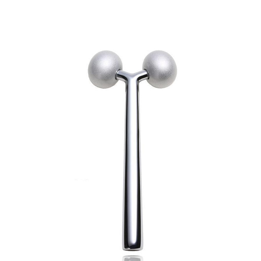 JMT-583562 3D Roller Massage Beauty Instrument - Aluminum/Zinc Alloy, Compact Design, Lightweight, Includes Instructions