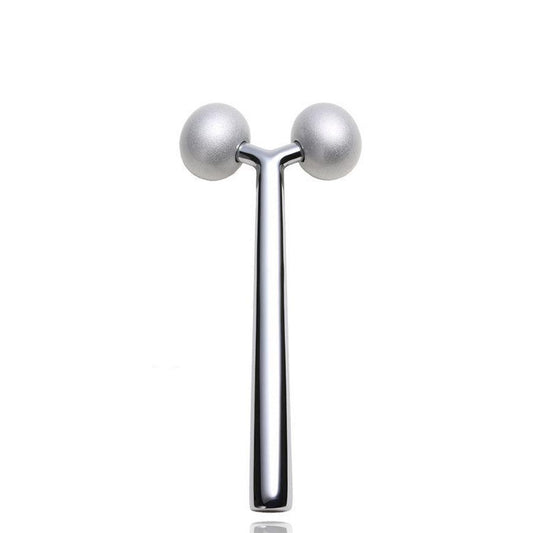 JMT-583562 3D Roller Massage Beauty Instrument - Aluminum/Zinc Alloy, Compact Design, Lightweight, Includes Instructions