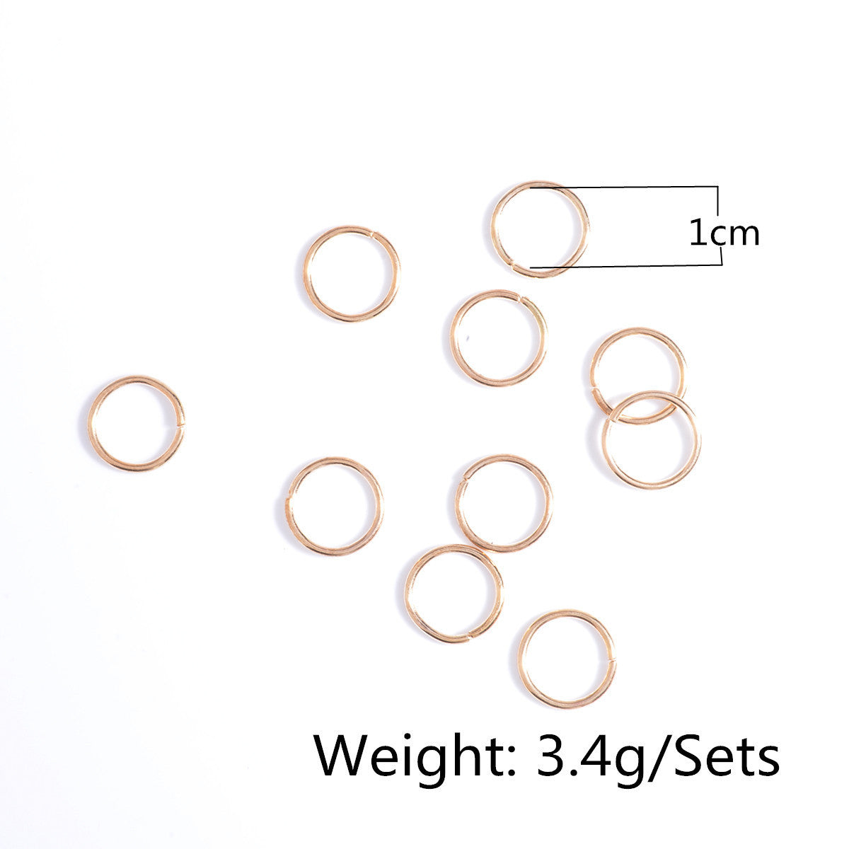 JMT-583690 Alloy DIY Hair Braid Circle Hair Clips Set - 10pcs Hair Accessories