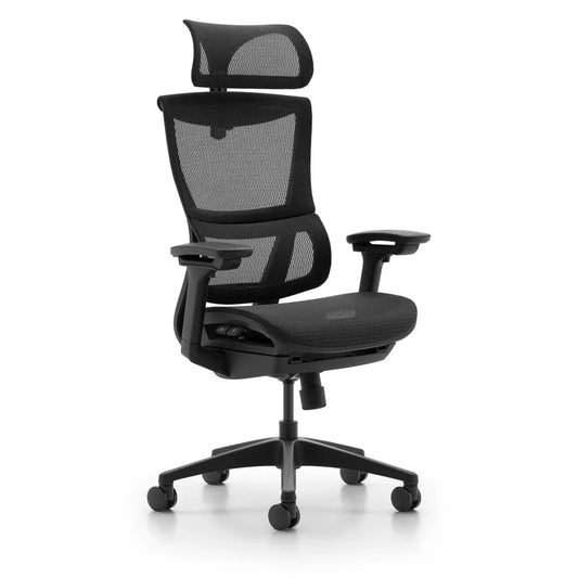 JMT-583754 Ergonomic Mesh Metal Office Chair with Swivel Wheels for Comfortable Work and Study
