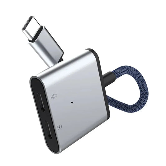 JMT-583818 Type-C Headphone Jack Adapter with 60W Fast Charging for Compatible Devices